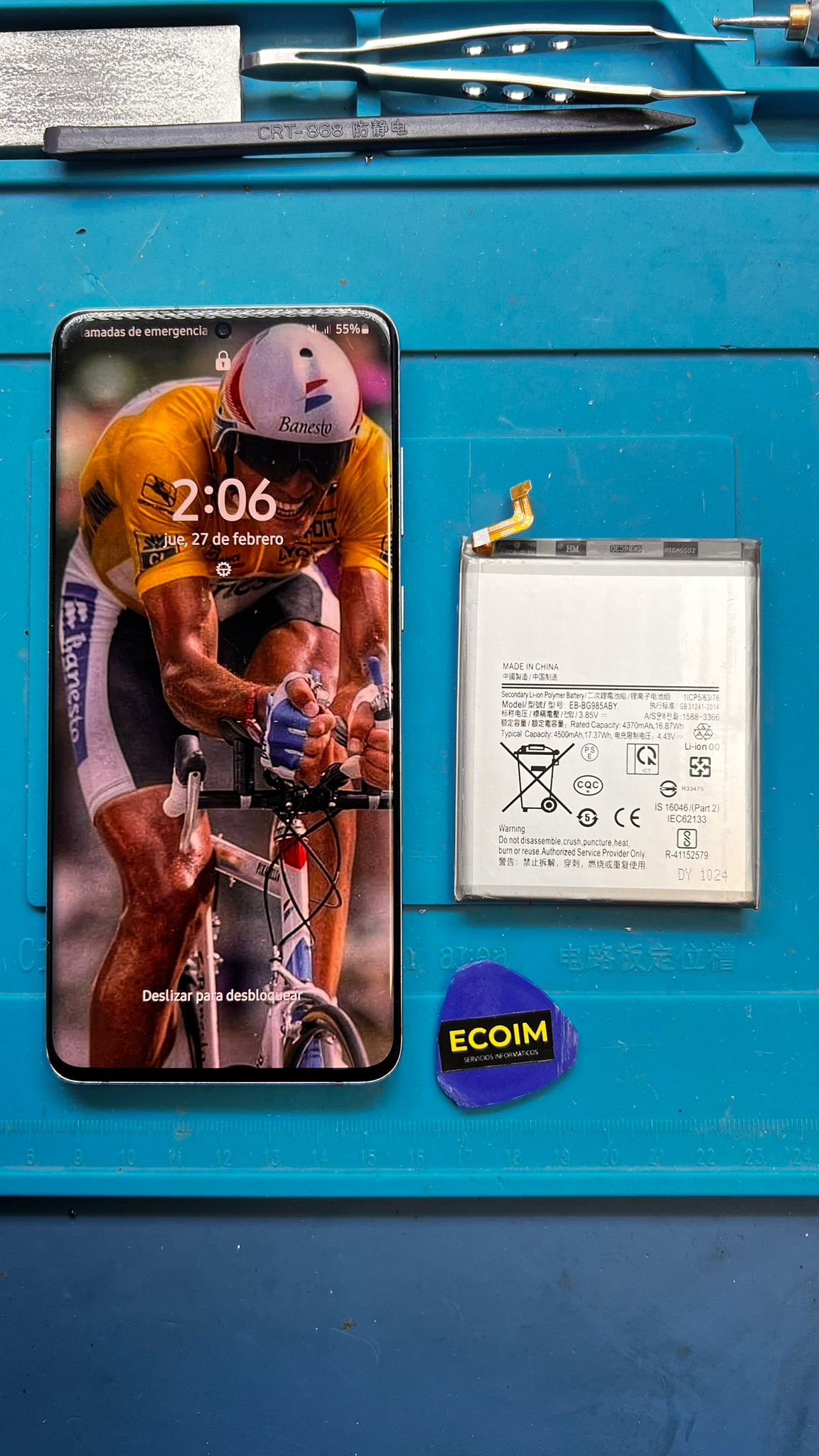 Samsung Galaxy S20 FE después de reparación