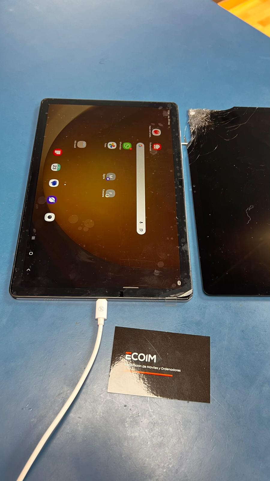 Después - Reparación Pantalla Samsung Galaxy Tab A9+